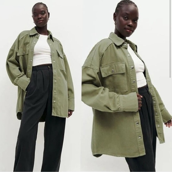 Reformation Jeans Ace Oversized Shirt Jacket - Picture 1 of 10